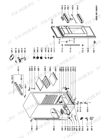 Схема №1 ARC1798IXWP (F091204) с изображением Вноска Indesit C00330289
