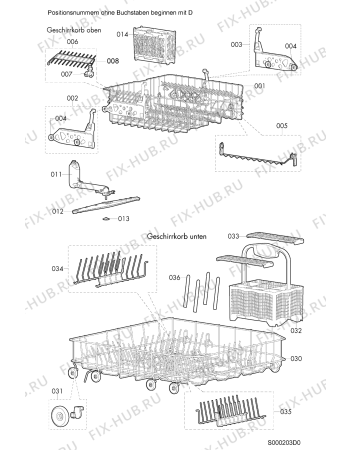 Схема №6 GS 6511 WS с изображением Запчасть для посудомойки Whirlpool 481244011419