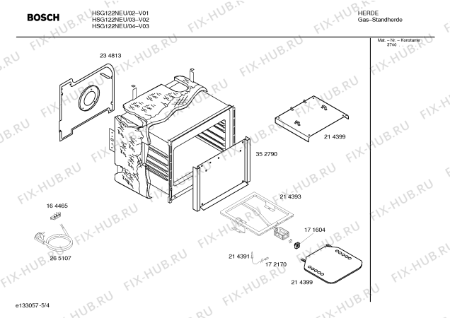 Схема №4 HSG122SBY с изображением Форсунки для жидкого газа для плиты (духовки) Bosch 00170231