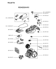 Схема №2 RO5423EA/410 с изображением Клавиша для электропылесоса Rowenta RS-2230000292