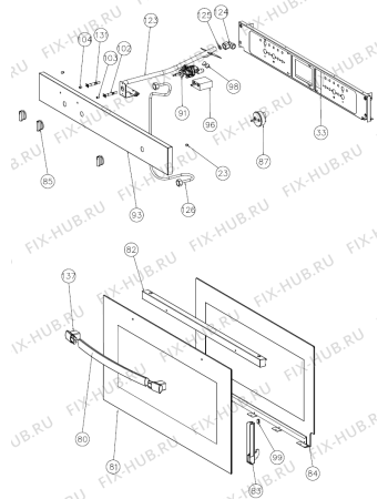 Взрыв-схема плиты (духовки) Gorenje BPW3200AX (399165, G90S) - Схема узла 02