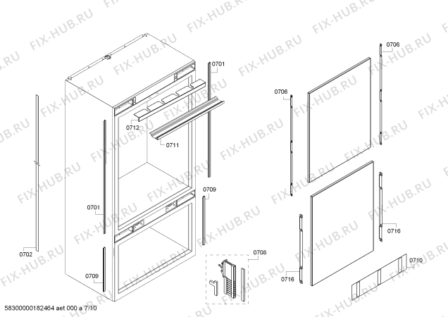 Схема №8 CIB30M1ER1 с изображением Панель для холодильника Bosch 11021906