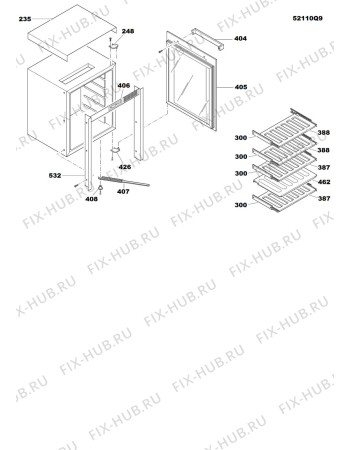 Схема №2 SPXVA36 (F078414) с изображением Холдер для холодильной камеры Indesit C00295944