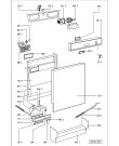 Схема №3 ADL 841 WH/1 с изображением Панель для электропосудомоечной машины Whirlpool 481945319956