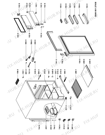 Схема №1 RIS 163 с изображением Дверка для холодильника Whirlpool 481241828023