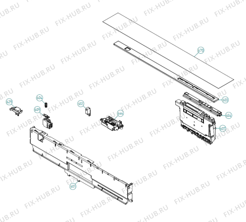 Взрыв-схема посудомоечной машины Pelgrim GVW993ONY-P01 XXL NL   -Black FI Soft (341866, DW70.3) - Схема узла 06