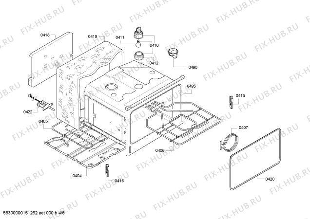 Схема №5 C17E74S0GB с изображением Модуль управления, запрограммированный для плиты (духовки) Bosch 00647441