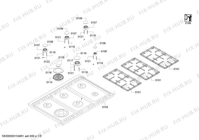 Схема №5 HSB776055N с изображением Панель управления для электропечи Bosch 00710530