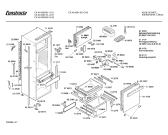 Схема №3 CK461000 с изображением Дверь морозильной камеры для холодильной камеры Siemens 00119669