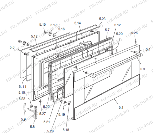 Схема №1 KM590N/E(101447) с изображением Запчасть для духового шкафа Gorenje 375120