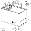 Схема №4 A32610HLW1 с изображением Крышечка для холодильной камеры Aeg 8020447309