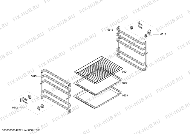 Схема №4 HC858540U с изображением Стеклокерамика для электропечи Siemens 00685063