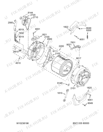 Схема №5 MHWZ600TW02 с изображением Другое для стиралки Whirlpool 480110100747