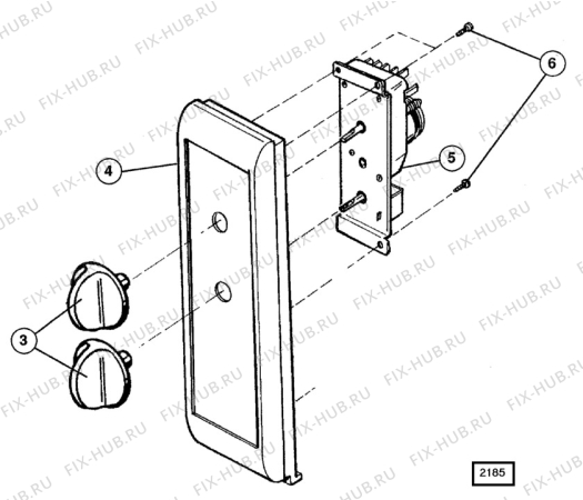 Взрыв-схема микроволновой печи Unknown QN1232 - Схема узла H40 Panel, users manual  D