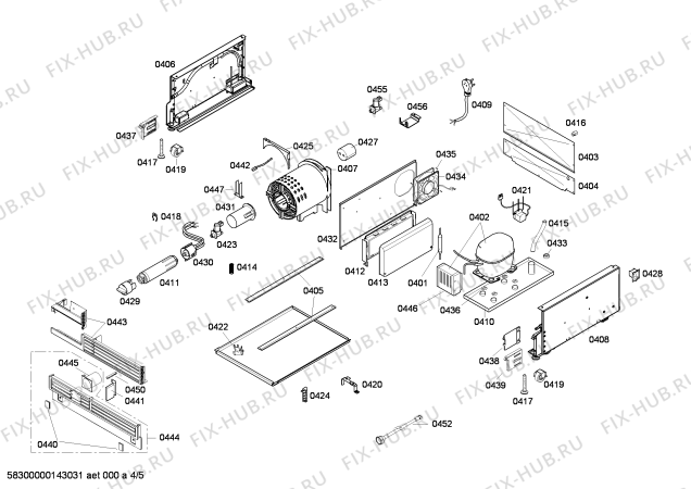 Схема №3 RF411200 с изображением Инструкция по эксплуатации для холодильника Bosch 00545518