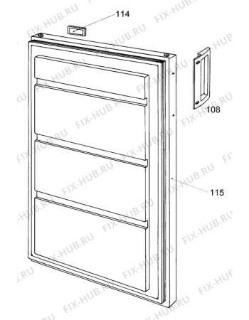 Взрыв-схема холодильника Privileg 030220_4912 - Схема узла Door 003