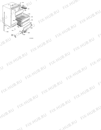 Взрыв-схема холодильника Electrolux EU1220I - Схема узла Housing 001