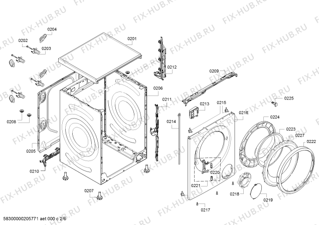 Схема №5 WAT28655NL Serie 6 с изображением Панель управления для стиралки Bosch 11023140