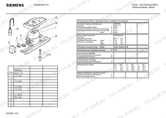 Схема №2 GSL2617 с изображением Дверь для холодильной камеры Bosch 00233722