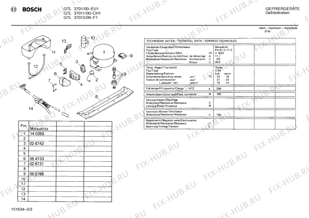 Взрыв-схема холодильника Bosch GTL37015 GTL3701 - Схема узла 02