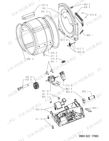 Схема №2 TRAK 6220 с изображением Обшивка для сушильной машины Whirlpool 481245213484