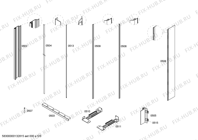 Схема №2 FID18P30 с изображением Тэн оттайки для холодильника Bosch 00664159