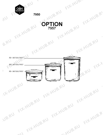 Взрыв-схема вакуумного упаковщика OBH Nordica 7950 - Схема узла 8P005483.6P4