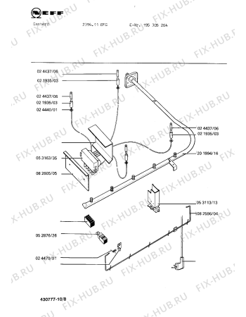 Схема №8 195305264 2394.11EFG с изображением Переключатель для электропечи Bosch 00053113