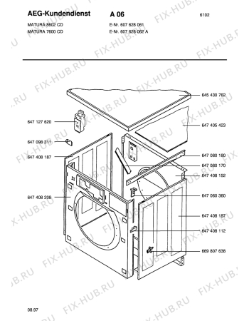 Взрыв-схема стиральной машины Matura MATURA 8602 CD - Схема узла Section1