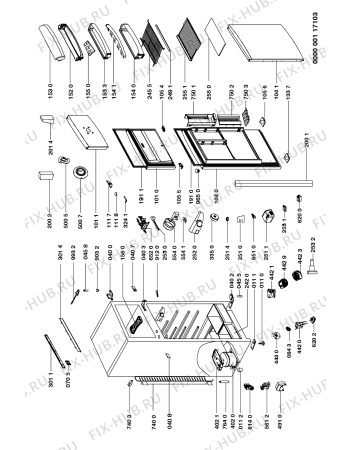 Схема №1 ARZ 909H/YELLOW с изображением Вложение для холодильника Whirlpool 481246258013