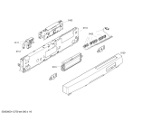 Схема №3 SGS09T35EU Logixx с изображением Передняя панель для посудомойки Bosch 00444951