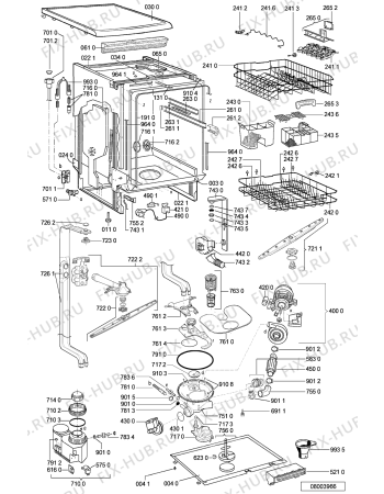 Схема №2 ADP 6840 ALM с изображением Панель для электропосудомоечной машины Whirlpool 481245372614