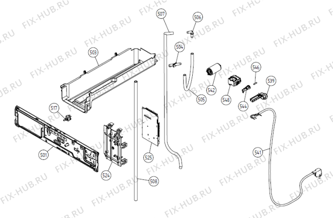 Взрыв-схема стиральной машины Gorenje TT35.31 SE   -Stainless #9205226 (900002618, TD40SE) - Схема узла 05