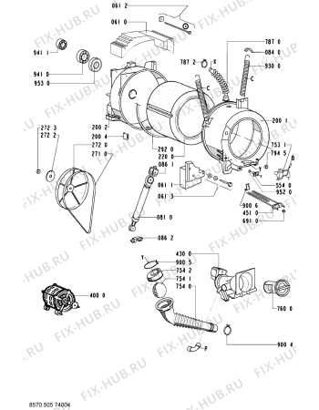 Схема №2 AWM 5050 с изображением Указатель для стиралки Whirlpool 481241458219