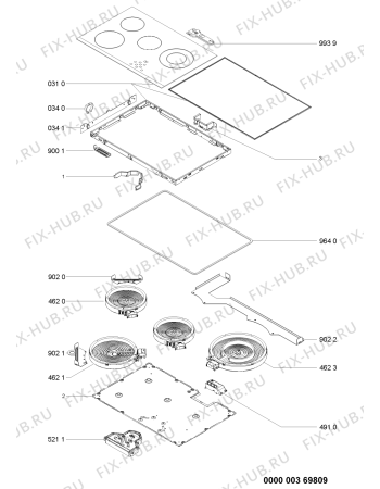 Схема №1 ETPS 6740/IN с изображением Микромодуль для духового шкафа Whirlpool 480121100333