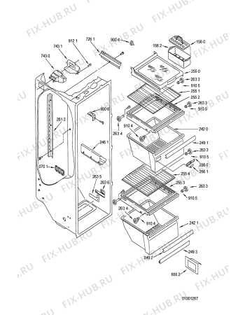 Схема №8 ARZ 710/W с изображением Затычка для холодильника Whirlpool 481246228409