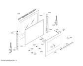 Схема №5 HBA21B150E Horno bosch indep.multif.inox.avisador с изображением Передняя часть корпуса для плиты (духовки) Bosch 00679087