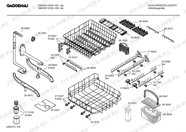 Схема №5 GM240110 с изображением Инструкция по эксплуатации Gaggenau для посудомойки Bosch 00527950