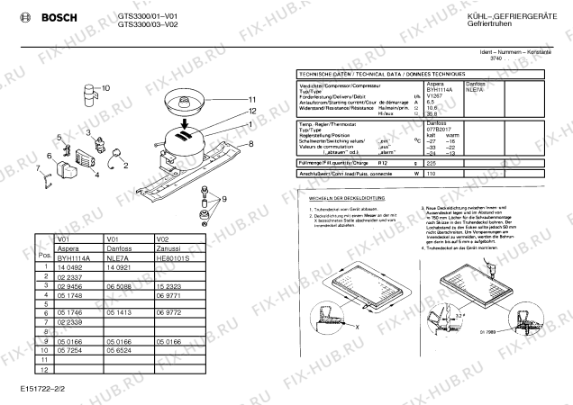 Схема №2 GTS3301 с изображением Крышка для холодильной камеры Bosch 00231127