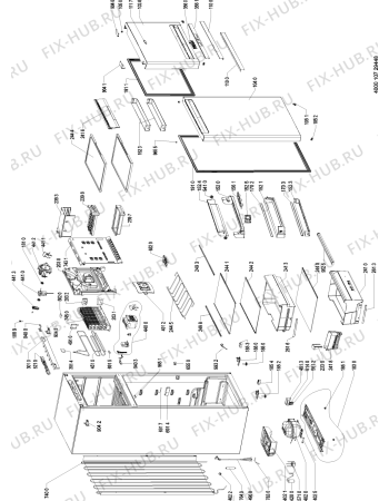 Схема №1 MTV 7097 A++ IX с изображением Блок управления для холодильника Whirlpool 481010487337
