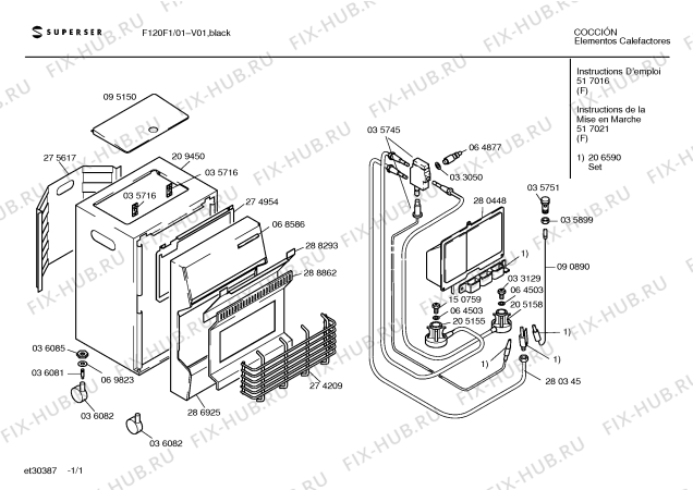 Схема №1 F120NSSA2 F120NS с изображением Шасси для обогревателя (вентилятора) Bosch 00209450