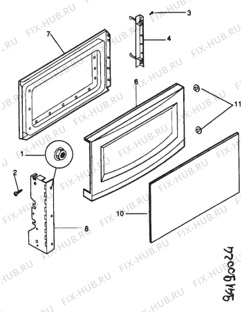 Взрыв-схема микроволновой печи Electrolux EME2359 LOT2 - Схема узла Section 2