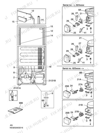 Взрыв-схема холодильника Electrolux ERB3911 - Схема узла C10 Cold, users manual