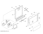 Схема №6 S42M69N6EU с изображением Передняя панель для посудомойки Bosch 00708370
