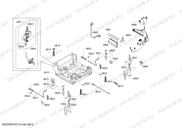 Схема №7 SPV46ID00D, Exclusiv, Made in Germany с изображением Передняя панель для посудомойки Bosch 11023793