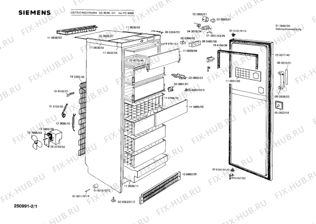 Схема №2 GS262858 с изображением Переключатель для холодильной камеры Siemens 00080492