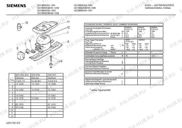 Схема №2 GI11B02 с изображением Инструкция по эксплуатации для холодильной камеры Siemens 00514222