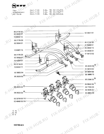 Схема №8 1124441907 2444/171NEBW с изображением Трансформатор поджига для электропечи Bosch 00052426