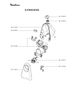 Схема №2 DJ756G35/350 с изображением Часть корпуса для электромясорубки Moulinex SS-193792