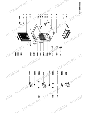 Схема №1 AFG 515/G с изображением Дверка для холодильника Whirlpool 481244268857